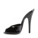 Taille 42 Mules Talons Hauts Pleaser DOMINA-101 Noir vernis