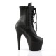 Bottines Plateformes Hautes Pleaser ADORE-1020 Noir mat