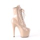 Bottines Plateformes Hautes Pleaser ADORE-1020 Beige vernis