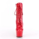 Bottines Plateformes Hautes Pleaser ADORE-1020 Rouge vernis