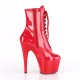 Bottines Plateformes Hautes Pleaser ADORE-1020 Rouge vernis